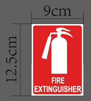 Fire Extinguisher Stickers - 10 Pack – Bright Beam Designs